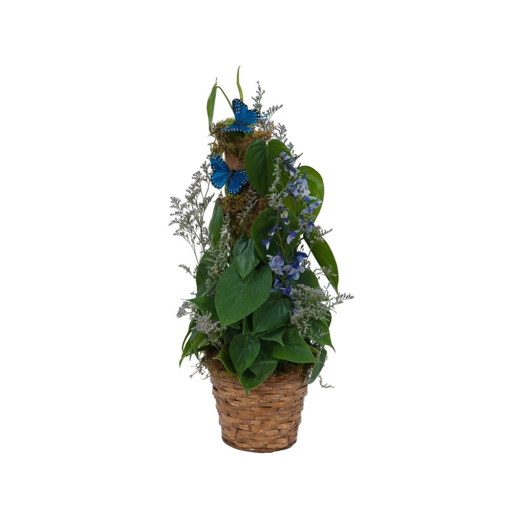 Plant Basket with Butterflies