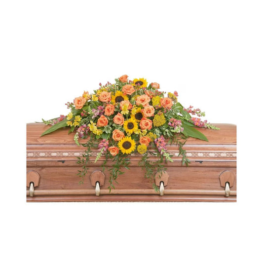 Heaven's Sunset Casket Spray