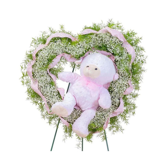 Tiny Angels Wreath in Pink